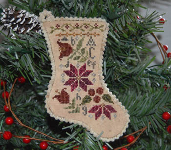 Sampler Stocking Ornament